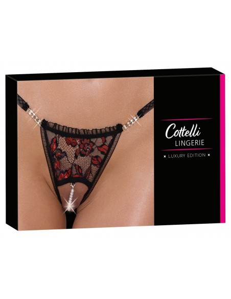 Crotchless String Pearl S/M