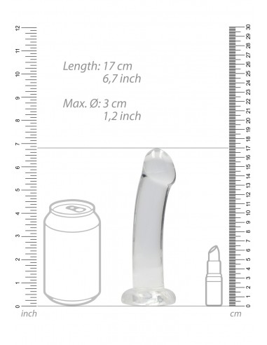 Non Realistic Dildo with Suction Cup - 6,7""/ 17 cm
