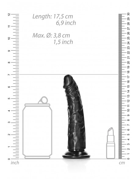 Slim Realistic Dildo with Suction Cup - 6""/ 15,5 cm