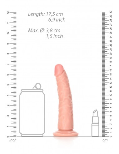 Slim Realistic Dildo with Suction Cup - 6""/ 15,5 cm