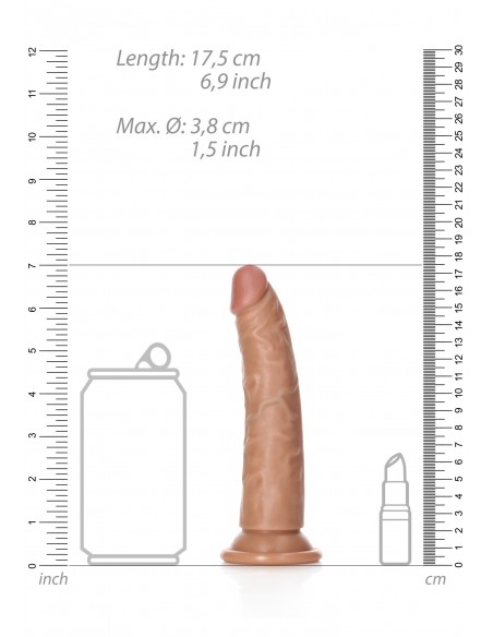 Slim Realistic Dildo with Suction Cup - 6""/ 15,5 cm