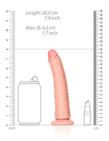 Slim Realistic Dildo with Suction Cup - 7""/ 18 cm