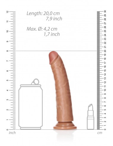 Slim Realistic Dildo with Suction Cup - 7""/ 18 cm