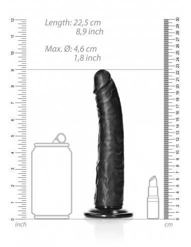 Slim Realistic Dildo with Suction Cup - 8""/ 20,5 cm