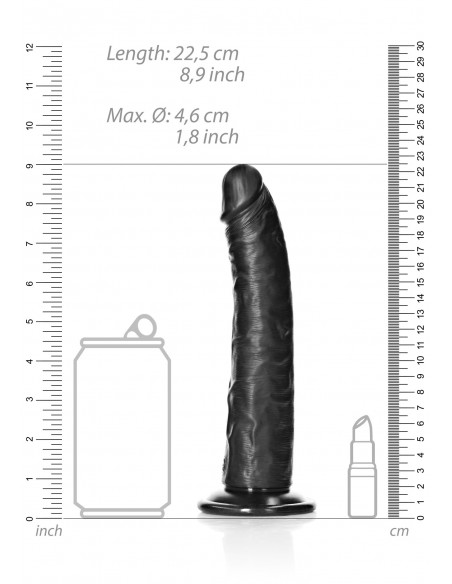 Slim Realistic Dildo with Suction Cup - 8""/ 20,5 cm