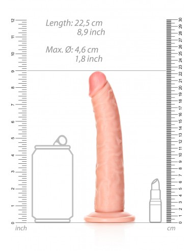 Slim Realistic Dildo with Suction Cup - 8""/ 20,5 cm