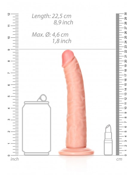 Slim Realistic Dildo with Suction Cup - 8""/ 20,5 cm