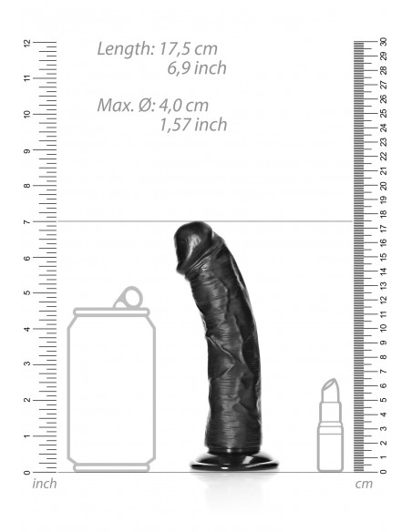 Curved Realistic Dildo with Suction Cup - 6""/ 15,5 cm