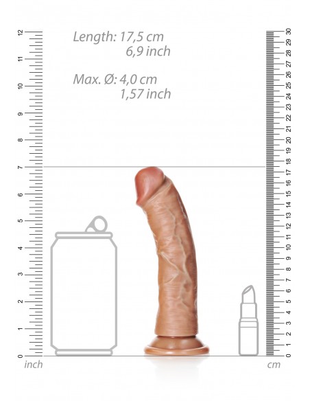Curved Realistic Dildo with Suction Cup - 6""/ 15,5 cm