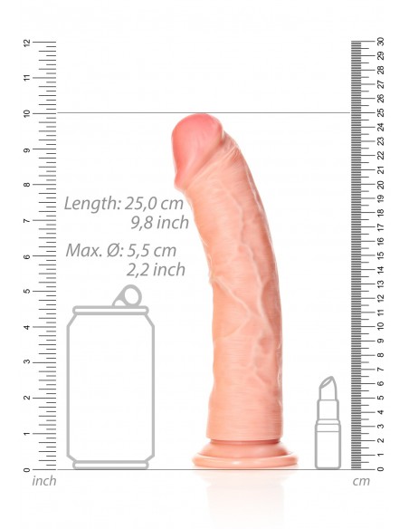 Curved Realistic Dildo with Suction Cup - 9""/ 23 cm