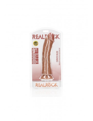 Curved Realistic Dildo with Suction Cup - 9""/ 23 cm