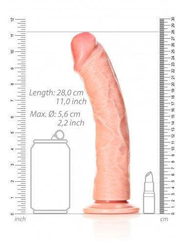 Curved Realistic Dildo with Suction Cup - 10""/ 25,5 cm