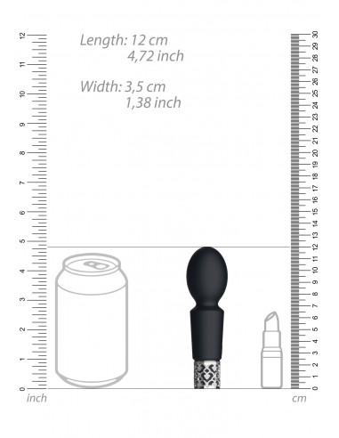 Brilliant - Rechargeable Silicone Bullet - Black