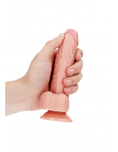 Curved Realistic Dildo  Balls  Suction Cup - 6""/ 15,5 cm