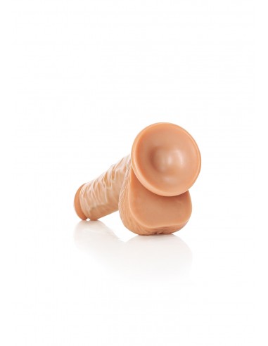 Straight Realistic Dildo  Balls  Suction Cup - 7""/ 18 cm