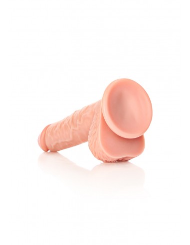 Straight Realistic Dildo  Balls  Suction Cup - 8""/ 20,5 cm