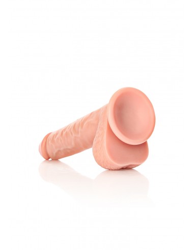 Straight Realistic Dildo  Balls  Suction Cup - 10""/ 25,5 cm