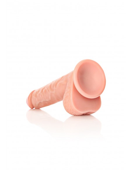 Straight Realistic Dildo  Balls  Suction Cup - 10""/ 25,5 cm