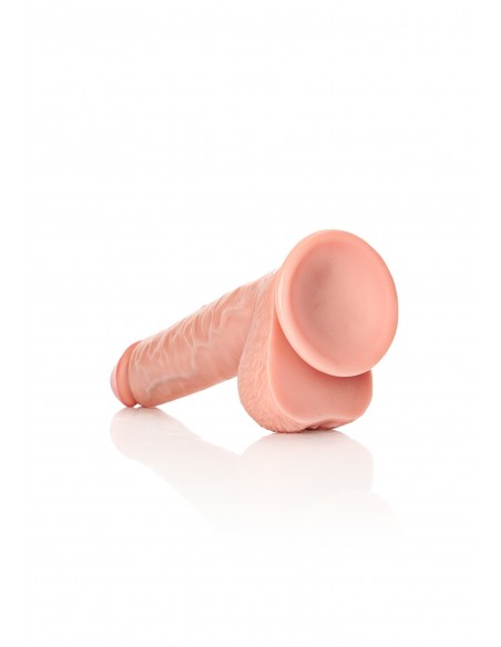 Straight Realistic Dildo  Balls  Suction Cup - 11""/ 28 cm