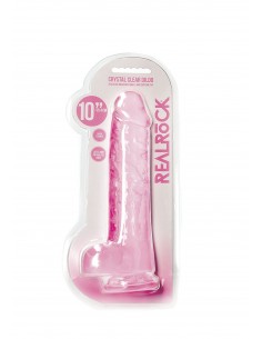 Realistic Dildo with Balls - 10""/ 25,4 cm