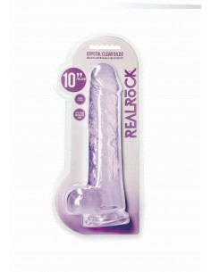 Realistic Dildo with Balls - 10""/ 25,4 cm