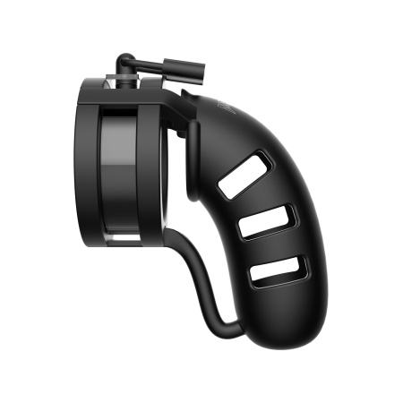 Pas cnoty silikonowy z paskiem rozdzielającym jądra Model 19 Black - 3