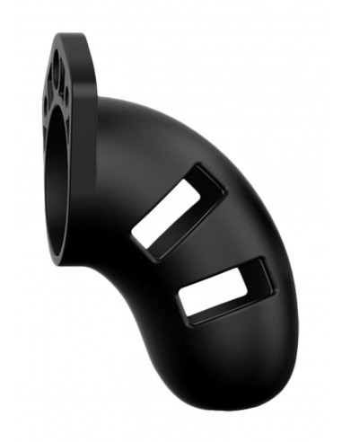 Model 20 - Chastity - 3.5"" - Silicone Cock Cage - Black