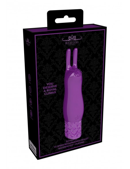 Elegance - Rechargeable Silicone Bullet - Purple