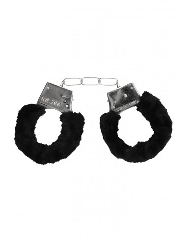 Pleasure Furry Hand Cuffs - With Quick-Release Button