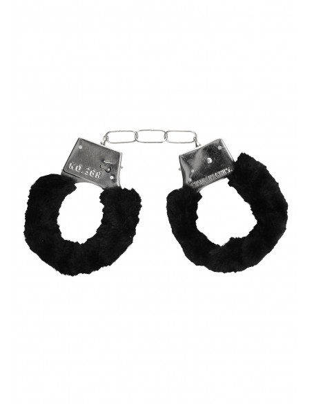 Pleasure Furry Hand Cuffs - With Quick-Release Button
