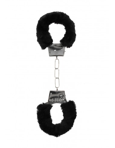 Pleasure Furry Hand Cuffs - With Quick-Release Button