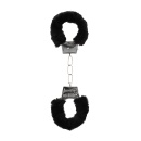 Pleasure Furry Hand Cuffs - With Quick-Release Button - 3