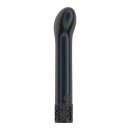 Wibrator typu bullet Jewel Rechargeable ABS Gunmetal - zakrzywiona końcówka o średnicy 1,8 cm, 10 trybów, długość 12 cm - 1