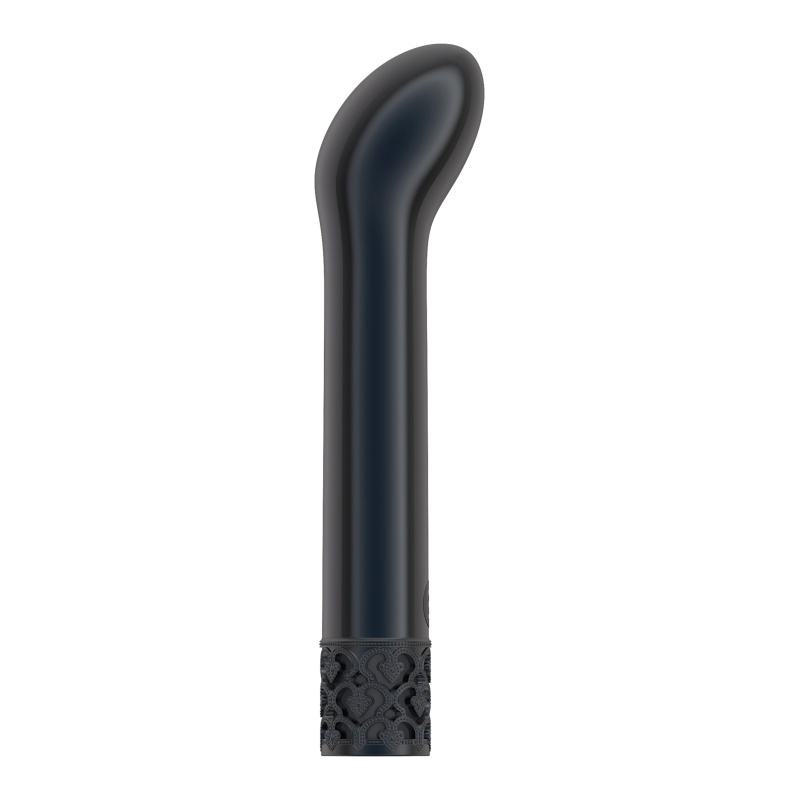 Wibrator typu bullet Jewel Rechargeable ABS Gunmetal - zakrzywiona końcówka o średnicy 1,8 cm, 10 trybów, długość 12 cm - 4