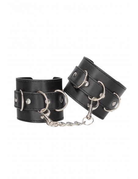 Bonded Leather Hand or Ankle Cuffs - With Adjustable Straps