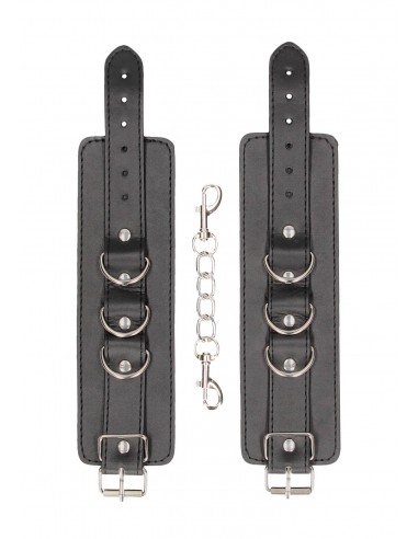 Bonded Leather Hand or Ankle Cuffs - With Adjustable Straps