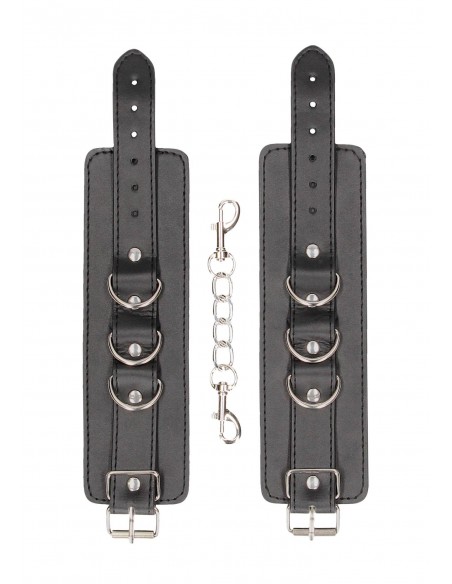Bonded Leather Hand or Ankle Cuffs - With Adjustable Straps