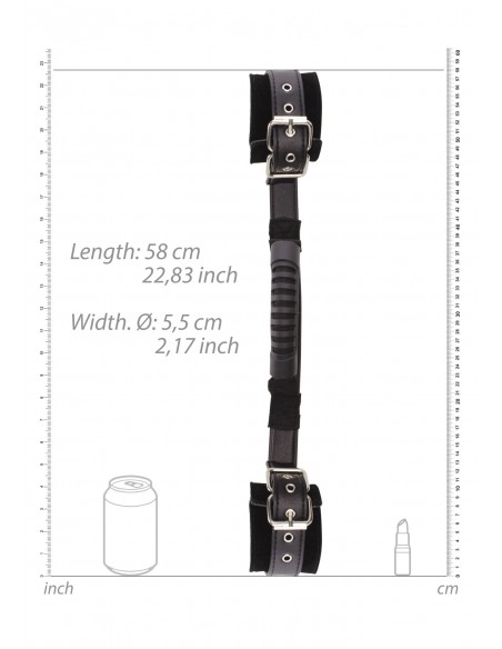 Bonded Leather Hand Cuffs With Handle