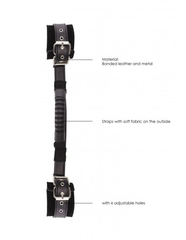Bonded Leather Hand Cuffs With Handle