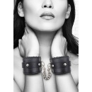 Plush Bonded Leather Hand Cuffs - With Adjustable Straps - 7