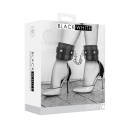 Plush Bonded Leather Ankle Cuffs - With Adjustable Straps - 1