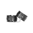 Plush Bonded Leather Ankle Cuffs - With Adjustable Straps - 2