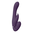 Strapon bez uprzęży Suki Purple - 3 silniki NG F1, niezależne sterowanie, długość całkowita 22 cm - 2