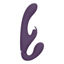 Strapon bez uprzęży Suki Purple - 3 silniki NG F1, niezależne sterowanie, długość całkowita 22 cm - 3
