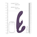 Strapon bez uprzęży Suki Purple - 3 silniki NG F1, niezależne sterowanie, długość całkowita 22 cm - 8
