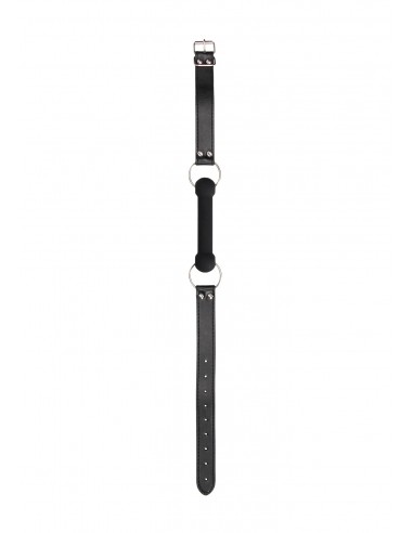 Silicone Bit Gag - With Adjustable Bonded Leather Straps