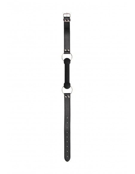 Silicone Bit Gag - With Adjustable Bonded Leather Straps
