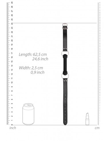 Silicone Bit Gag - With Adjustable Bonded Leather Straps