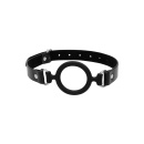 Silicone Ring Gag - With Adjustable Bonded Leather Straps - 2