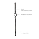 Silicone Ring Gag - With Adjustable Bonded Leather Straps - 4